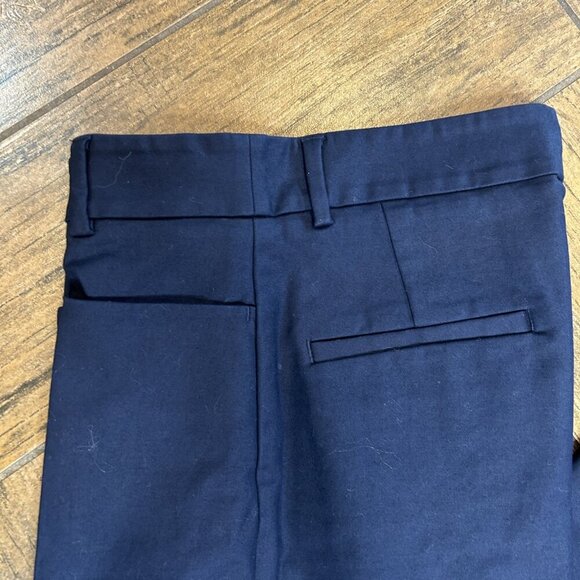 White Label The White Company Navy Blue Oxford Fit Straight Leg Pants Size 0 - Picture 7 of 10